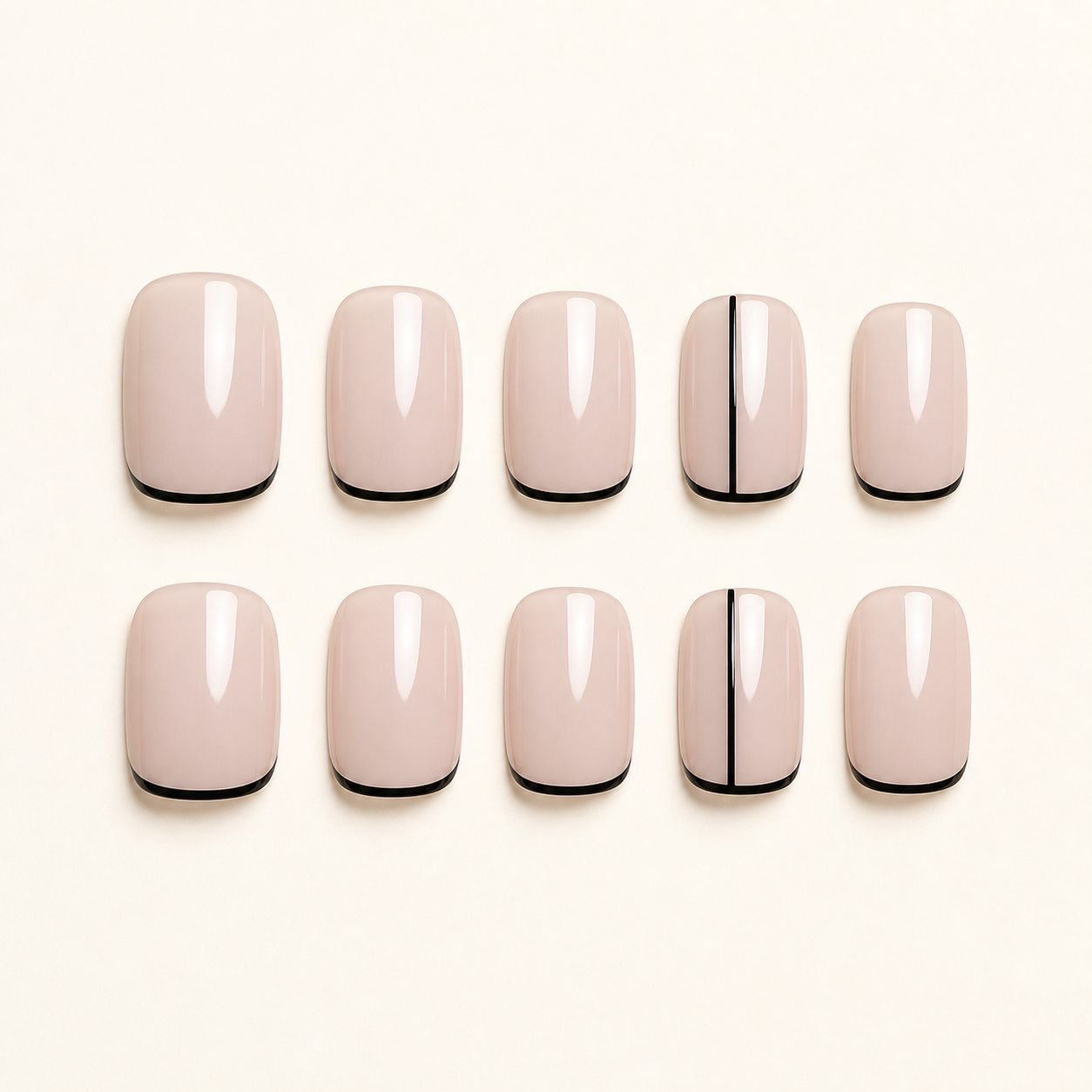 Micro French ten-finger nail design board