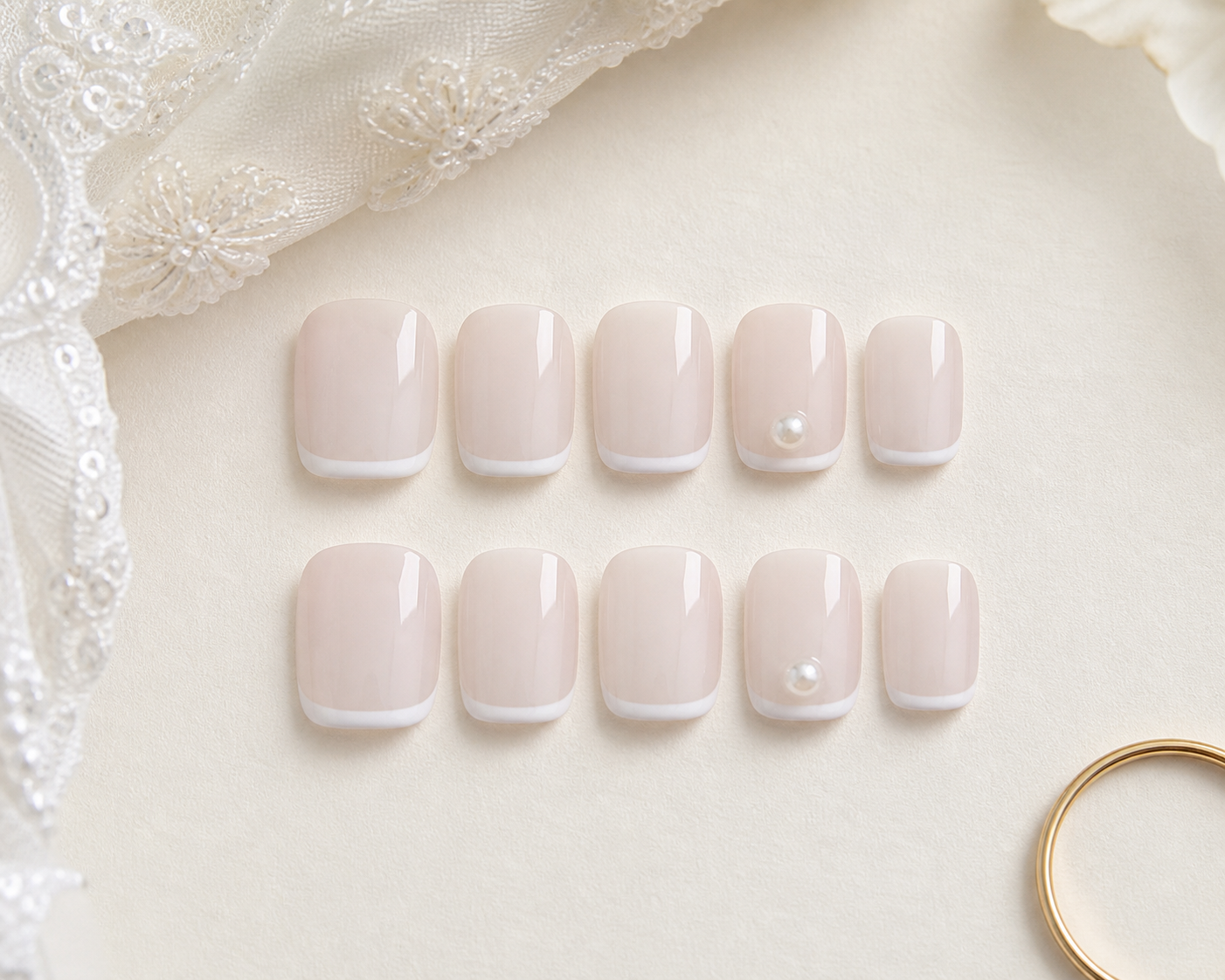 Veil Pearl nail design board